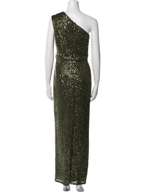 Ieena for Mac Duggal One-Shoulder Long Dress