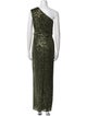 Ieena for Mac Duggal One-Shoulder Long Dress