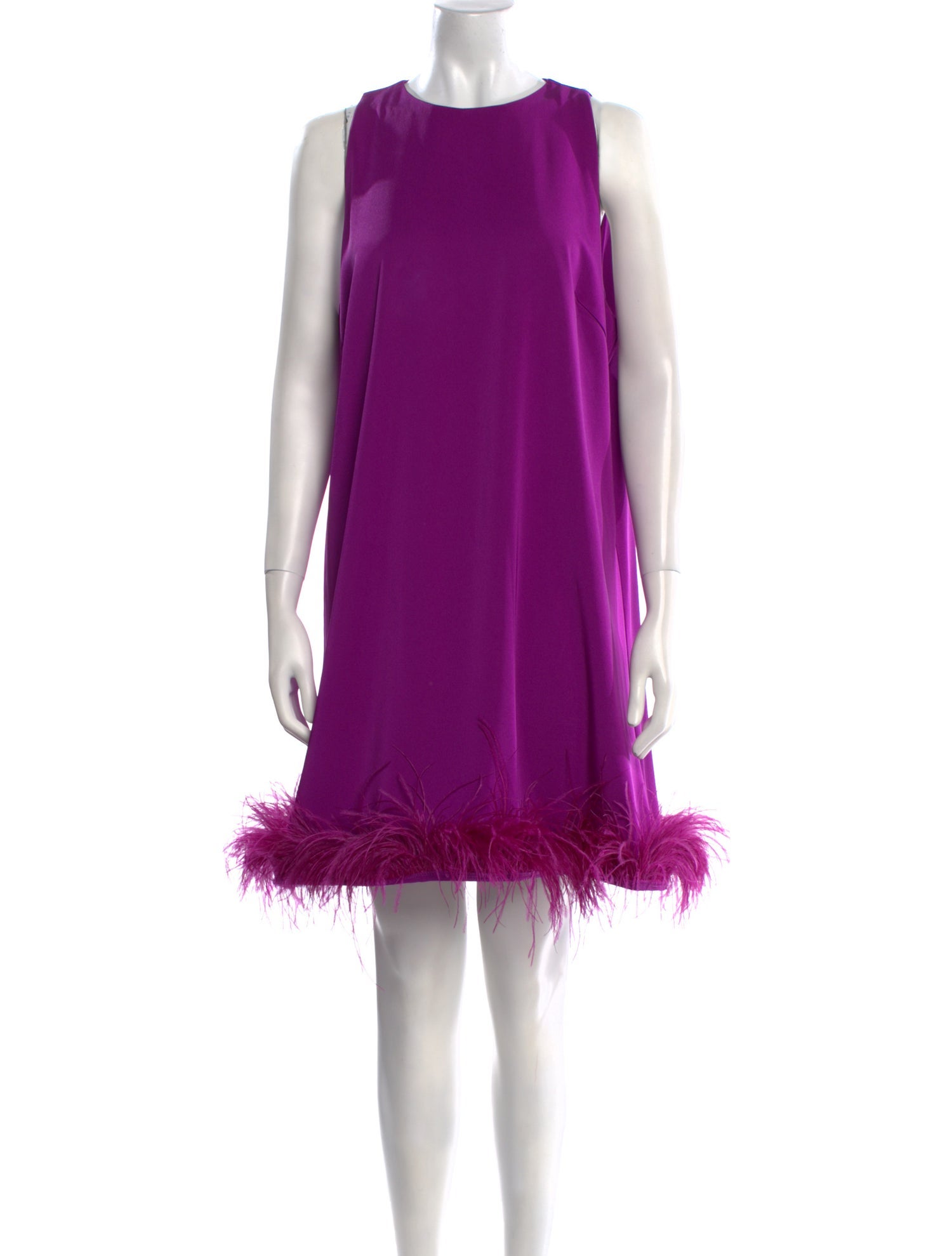 Ieena for Mac Duggal Crew Neck Mini Dress