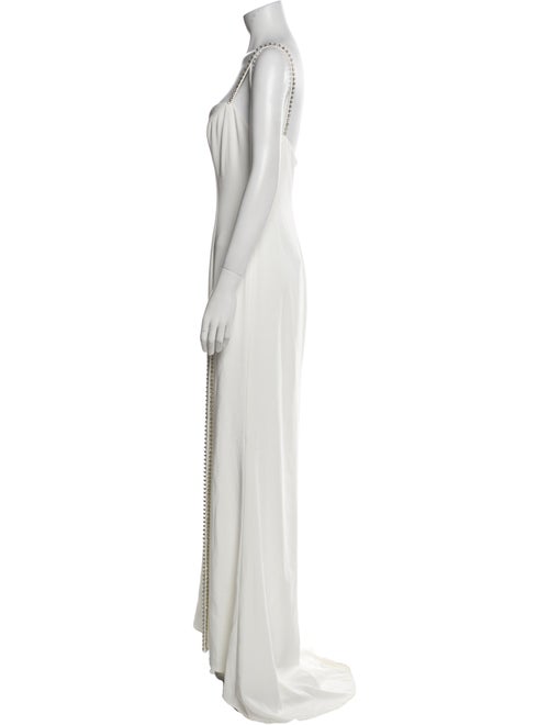 Ieena for Mac Duggal Square Neckline Long Dress