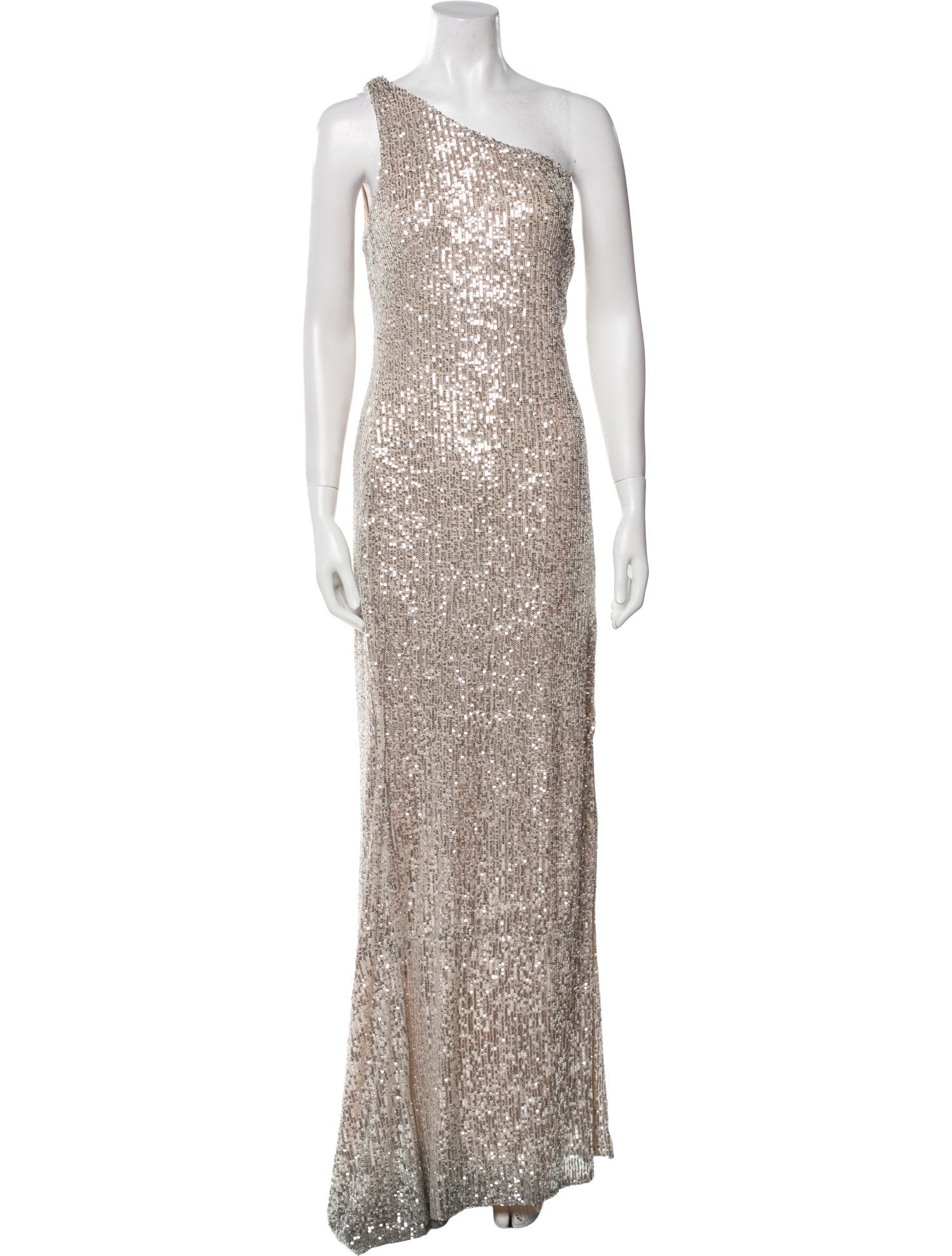 Ieena for Mac Duggal One-Shoulder Long Dress