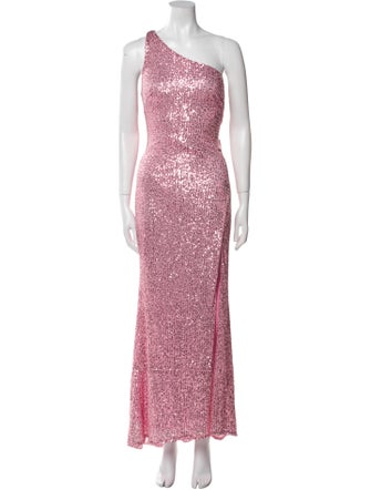 Ieena for Mac Duggal One-Shoulder Long Dress