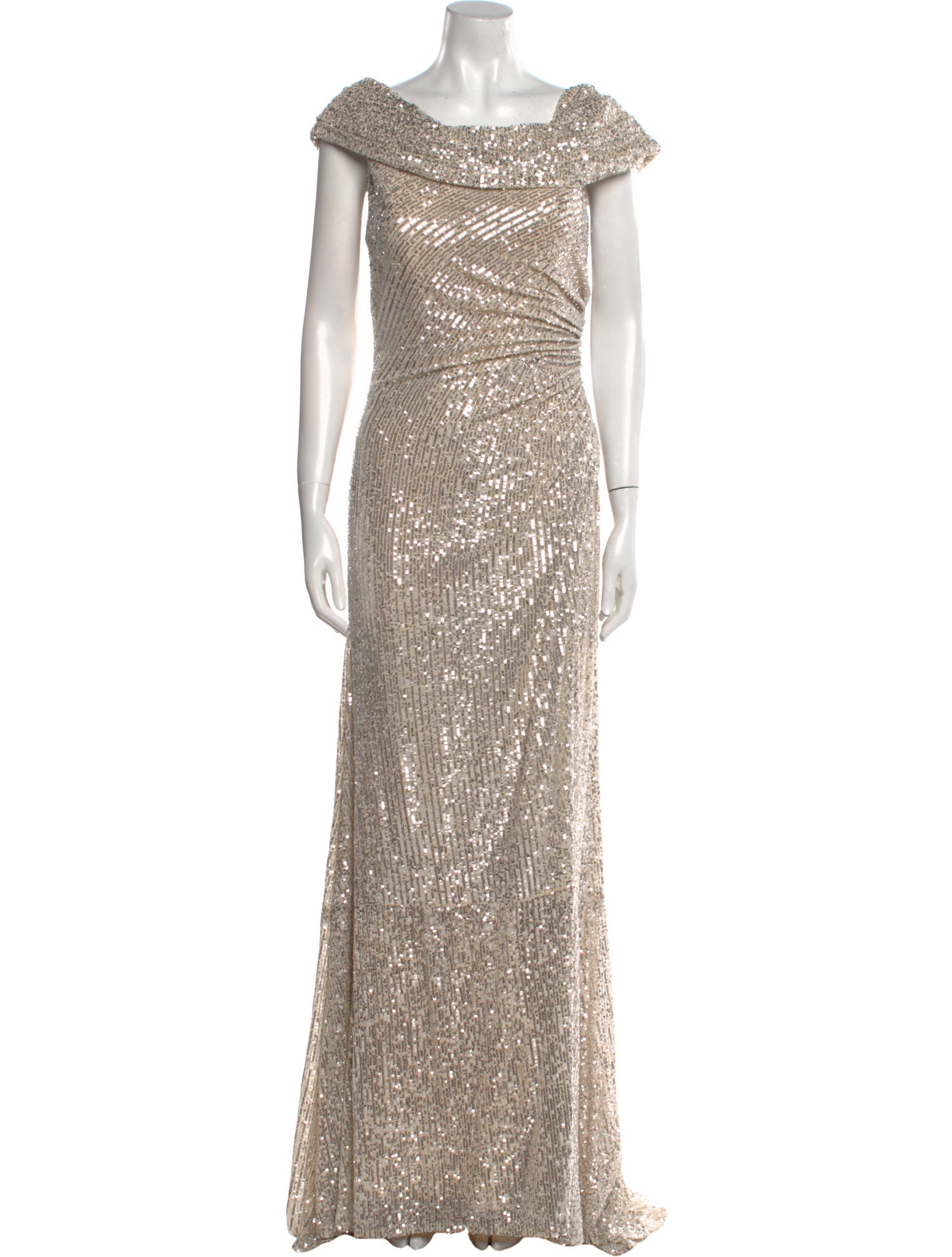 Ieena for Mac Duggal Patterned Long Dress w/ Tags