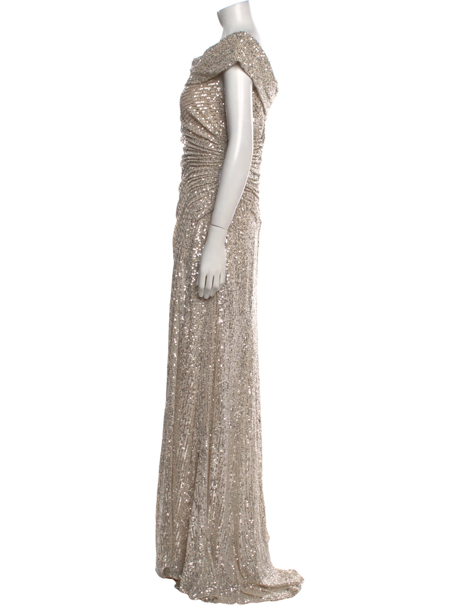 Ieena for Mac Duggal Patterned Long Dress w/ Tags