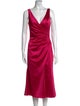 Ieena for Mac Duggal V-Neck Midi Length Dress