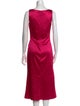 Ieena for Mac Duggal V-Neck Midi Length Dress