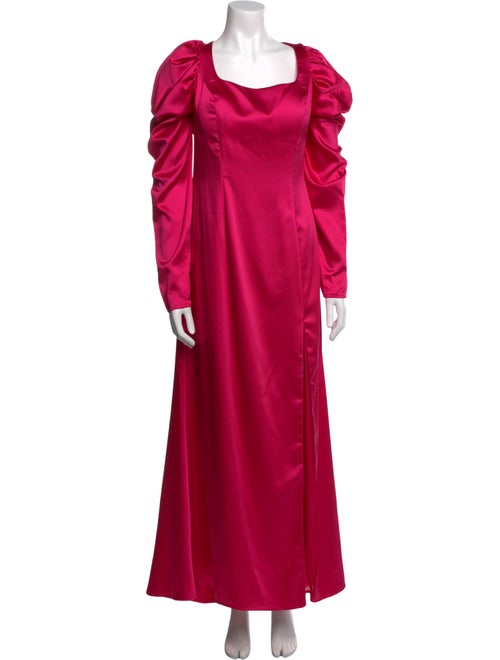 Ieena for Mac Duggal Cowl Neck Long Dress