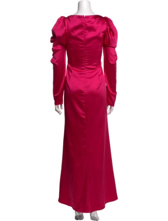 Ieena for Mac Duggal Cowl Neck Long Dress
