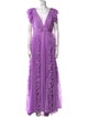 Ieena for Mac Duggal V-Neck Long Dress