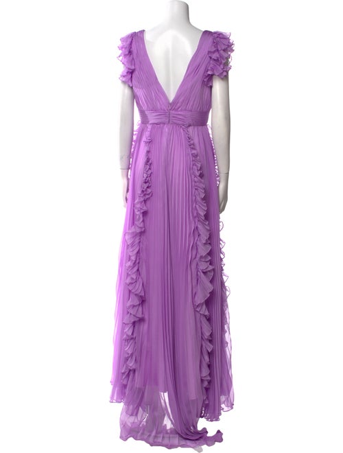 Ieena for Mac Duggal V-Neck Long Dress