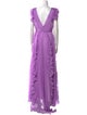Ieena for Mac Duggal V-Neck Long Dress