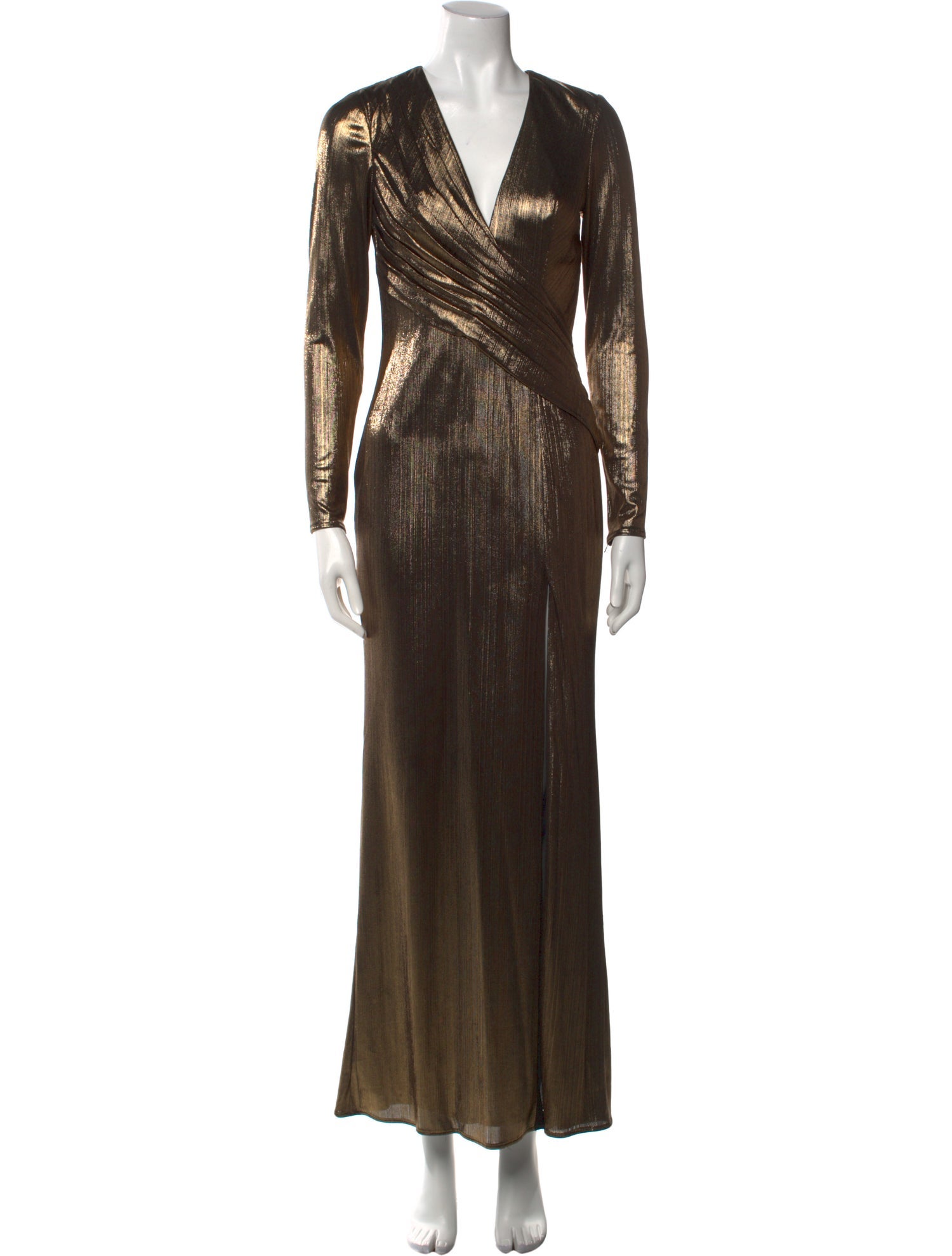 Ieena for Mac Duggal V-Neck Long Dress