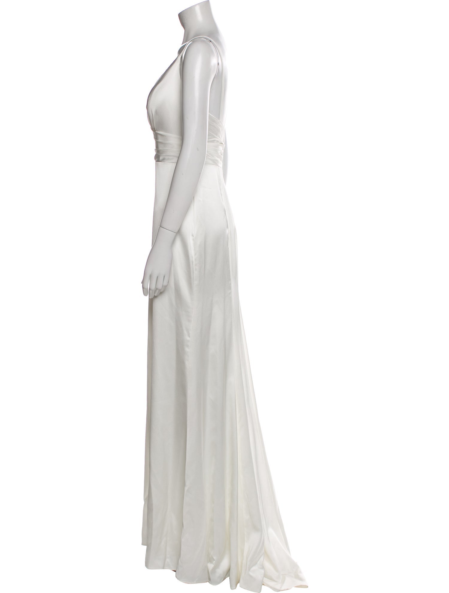 Ieena for Mac Duggal V-Neck Long Dress