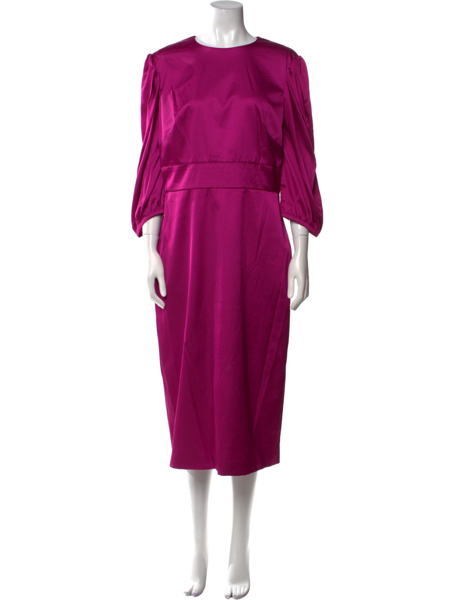 Ieena for Mac Duggal Crew Neck Long Dress