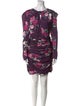 Ieena for Mac Duggal Floral Print Mini Dress