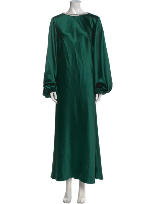 Ieena for Mac Duggal Bateau Neckline Long Dress