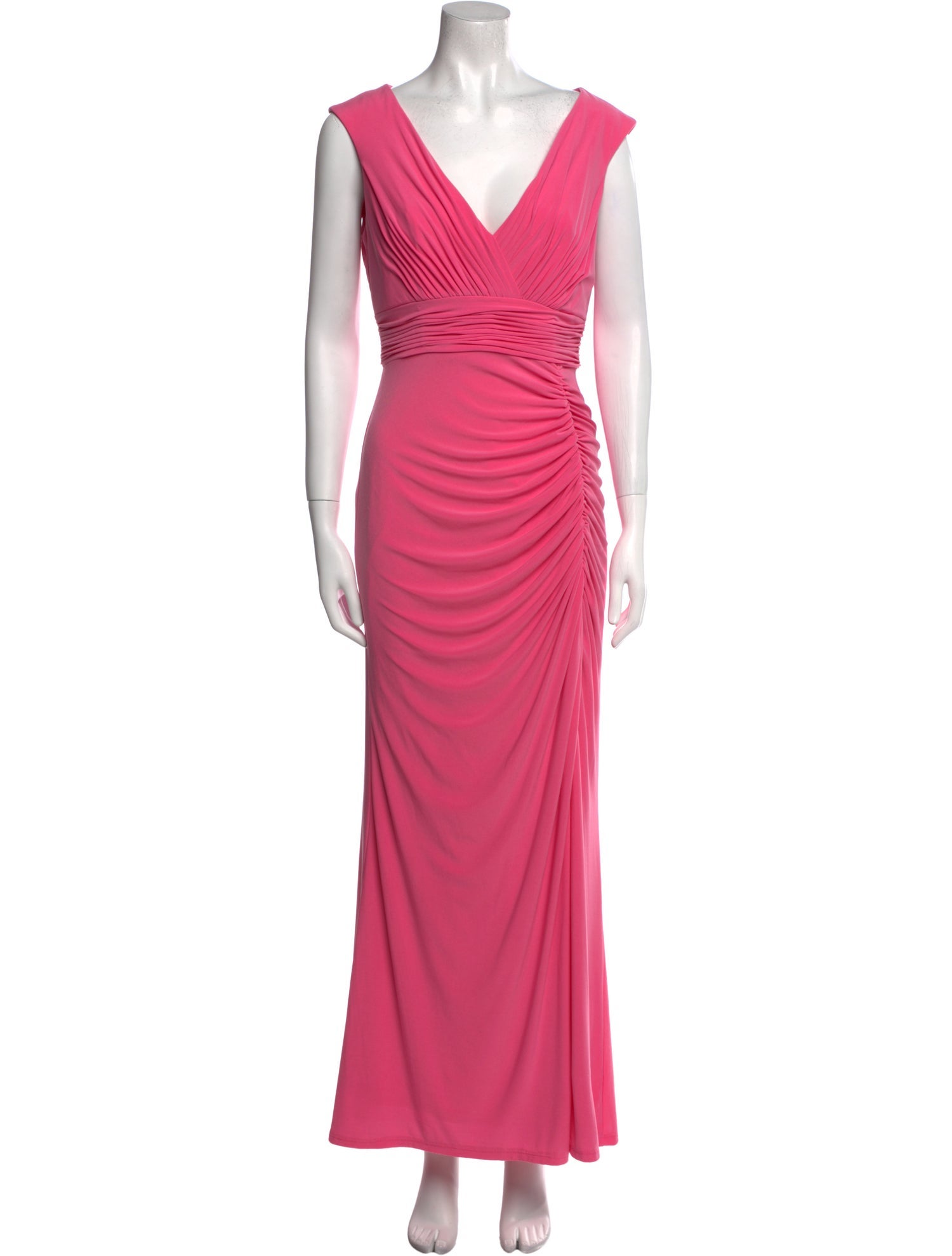 Ieena for Mac Duggal V-Neck Long Dress