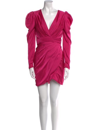 Ieena for Mac Duggal V-Neck Mini Dress