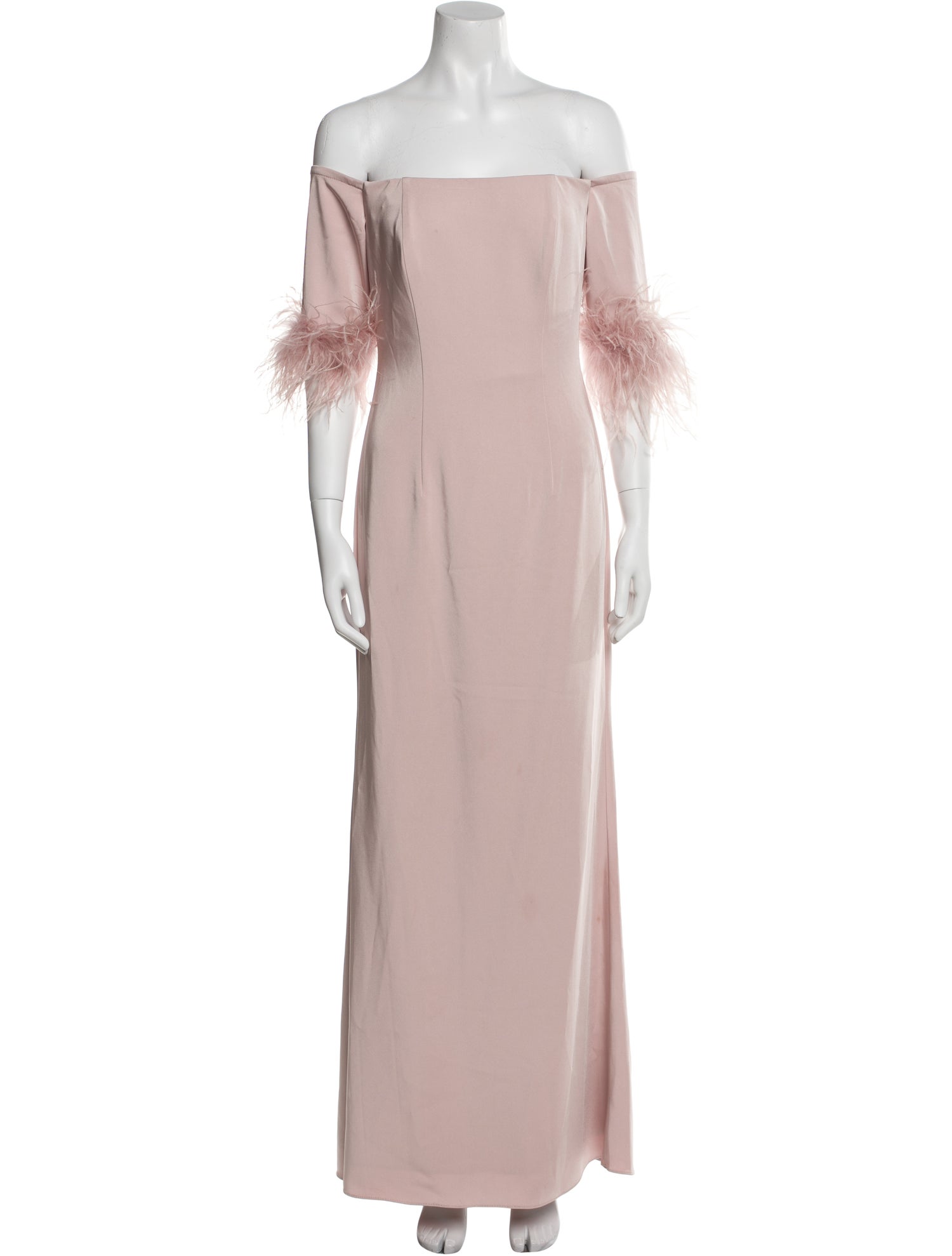 Ieena for Mac Duggal Off-The-Shoulder Long Dress