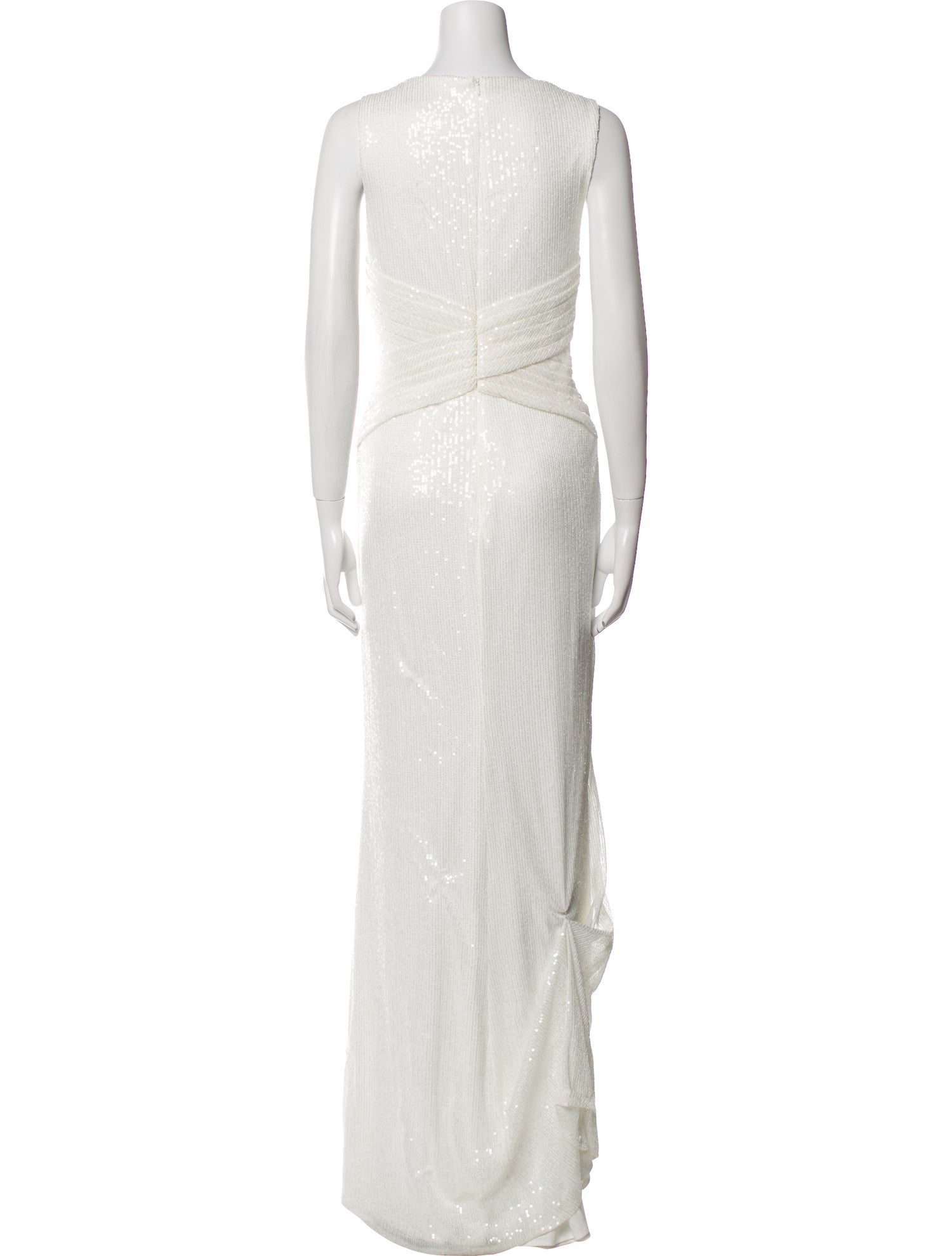 Ieena for Mac Duggal V-Neck Long Dress