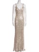 Ieena for Mac Duggal V-Neck Long Dress