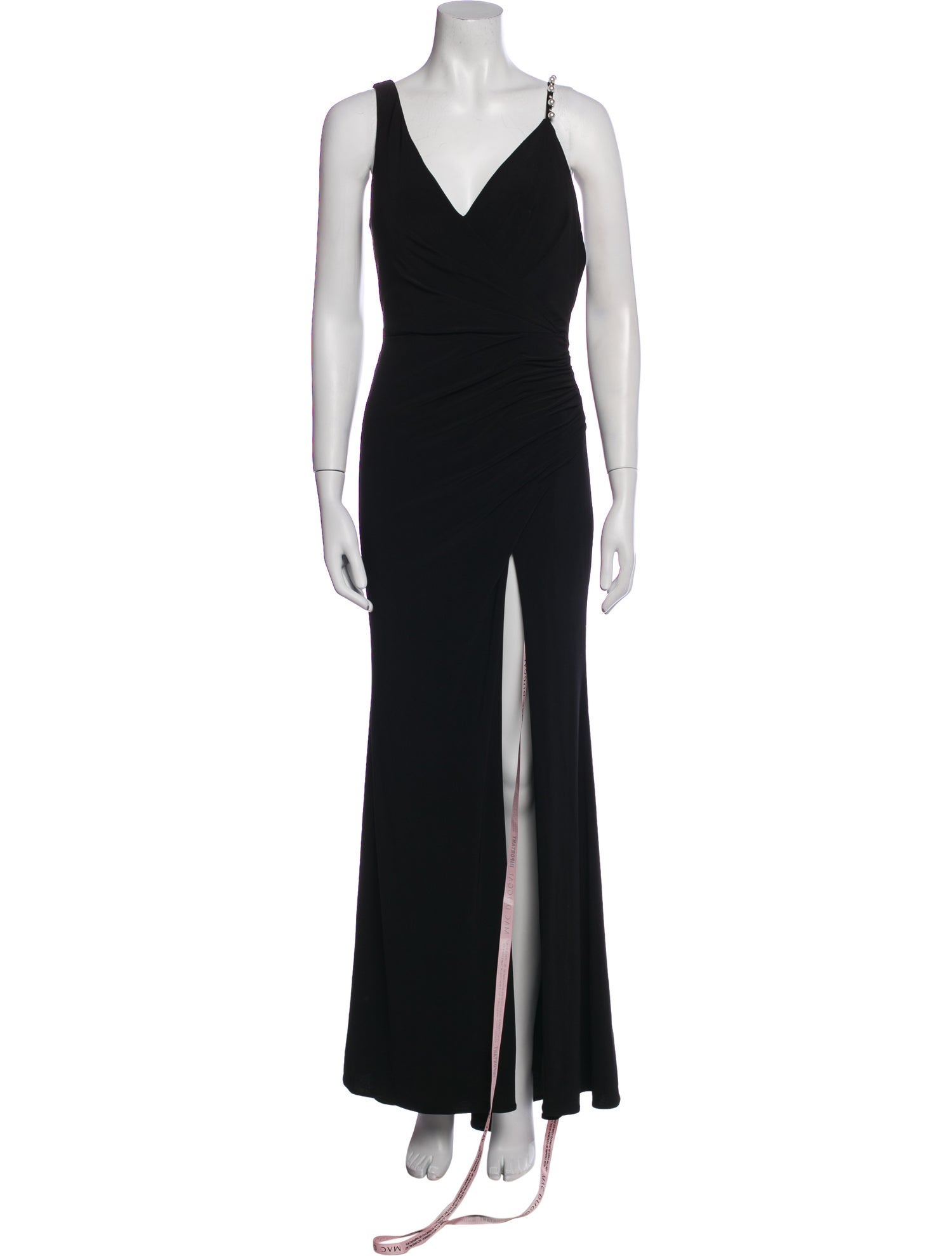 Ieena for Mac Duggal V-Neck Long Dress