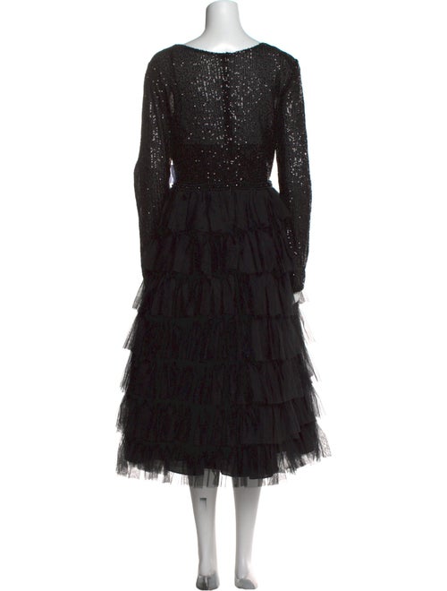 Ieena for Mac Duggal Scoop Neck Long Dress