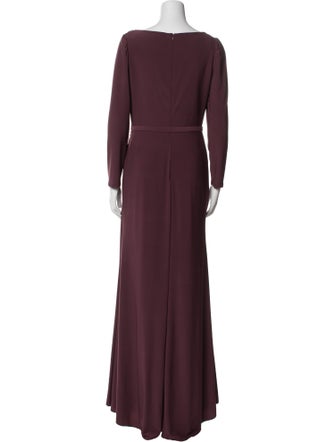 Ieena for Mac Duggal Cowl Neck Long Dress