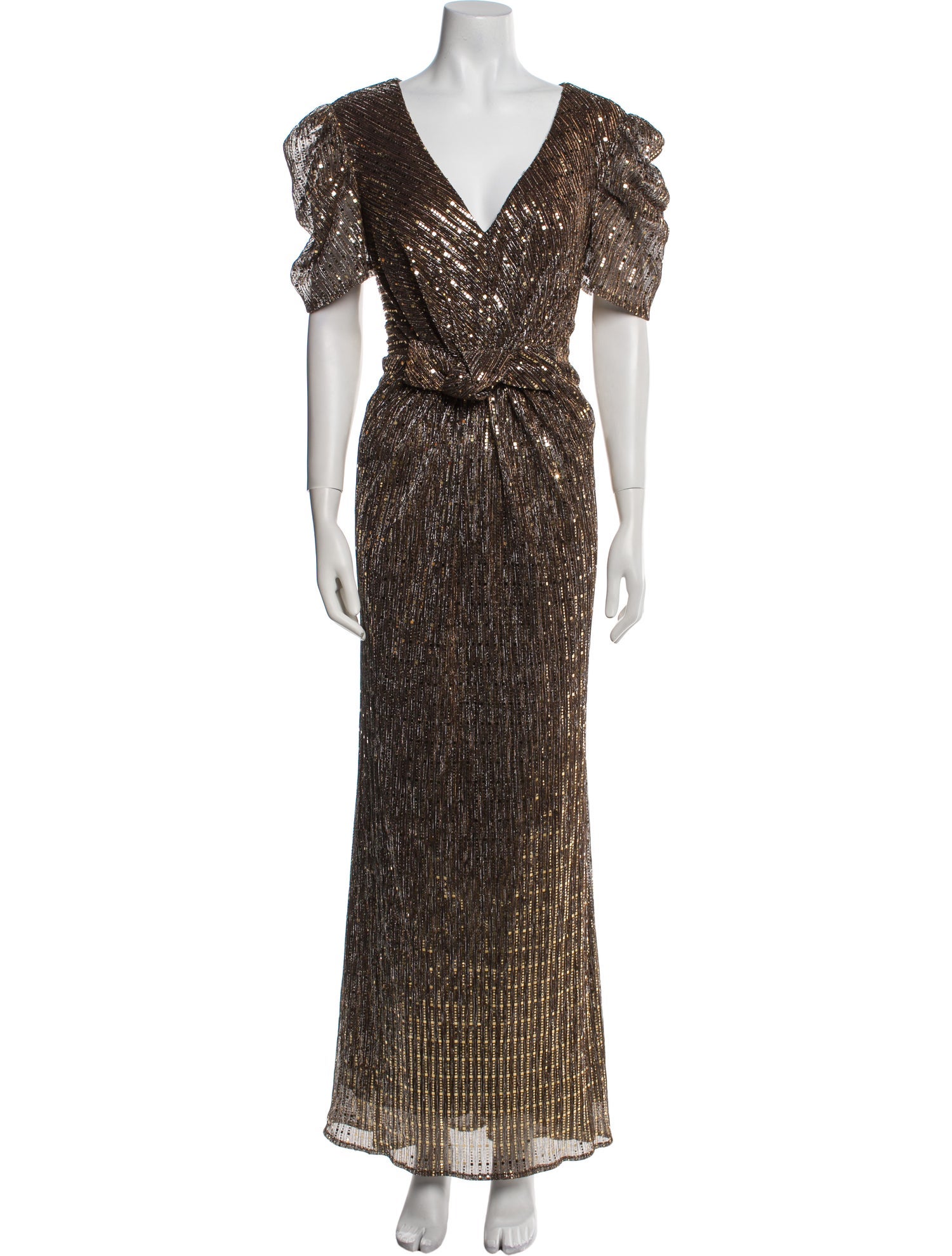 Ieena for Mac Duggal Printed Long Dress