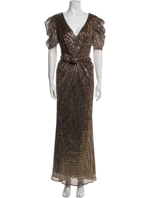 Ieena for Mac Duggal Printed Long Dress