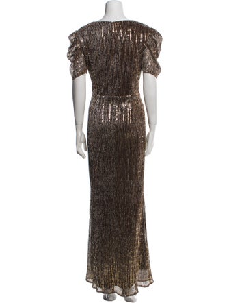 Ieena for Mac Duggal Printed Long Dress