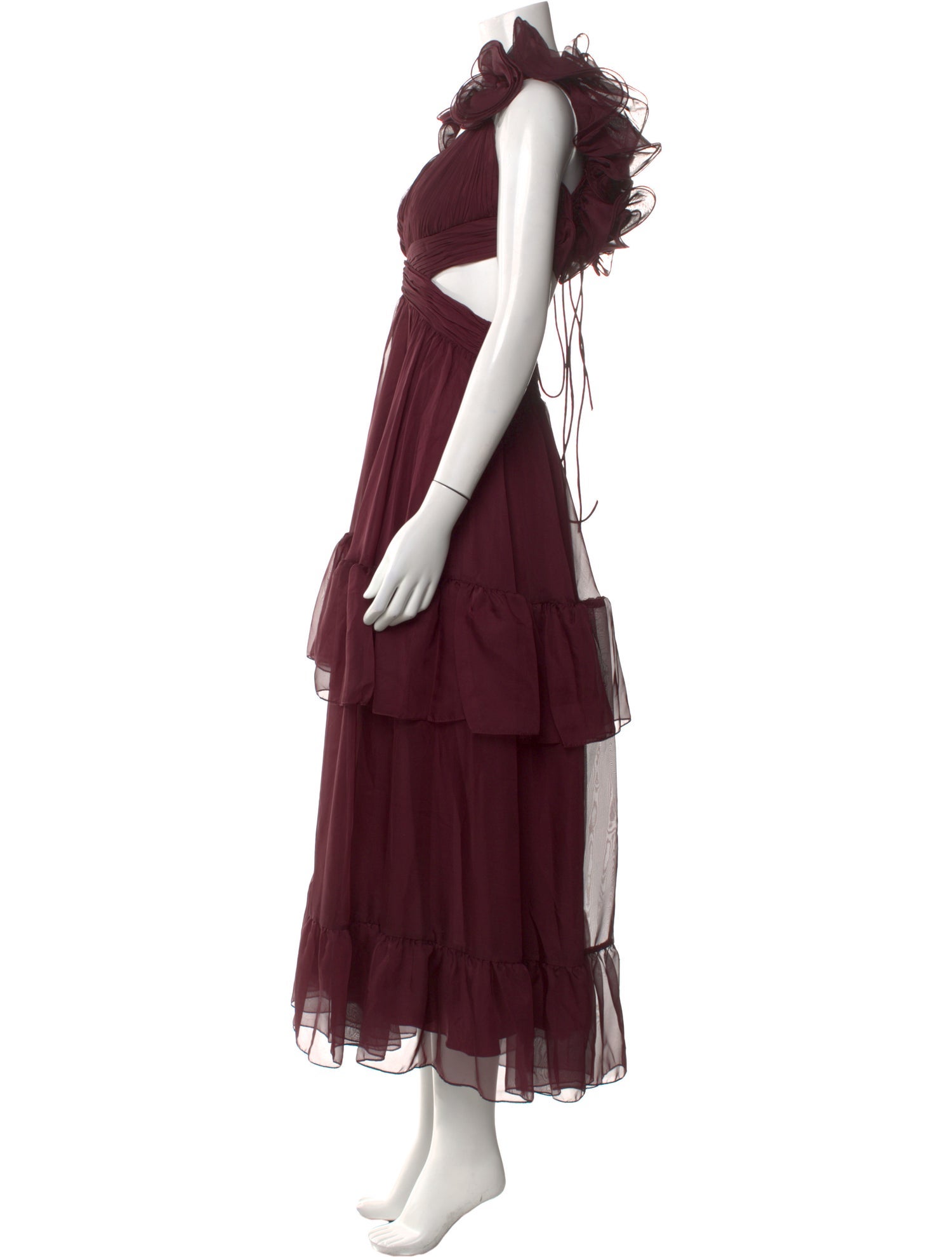 Ieena for Mac Duggal V-Neck Long Dress