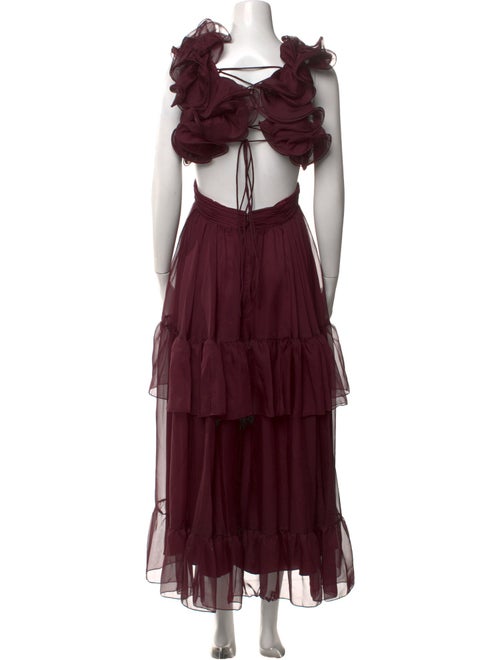 Ieena for Mac Duggal V-Neck Long Dress