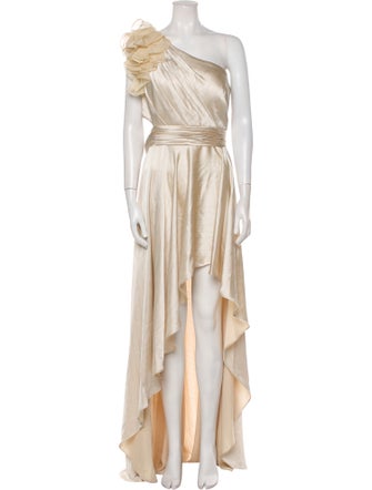 Ieena for Mac Duggal One-Shoulder Long Dress