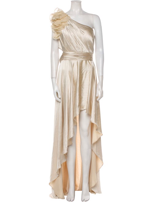 Ieena for Mac Duggal One-Shoulder Long Dress