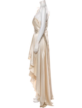 Ieena for Mac Duggal One-Shoulder Long Dress