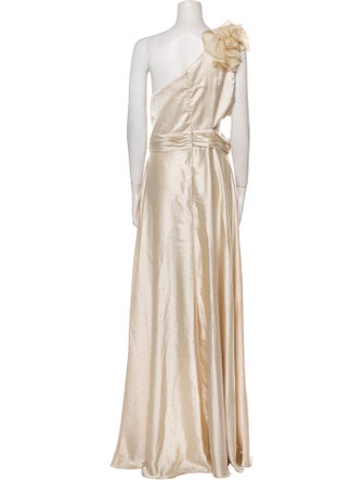 Ieena for Mac Duggal One-Shoulder Long Dress