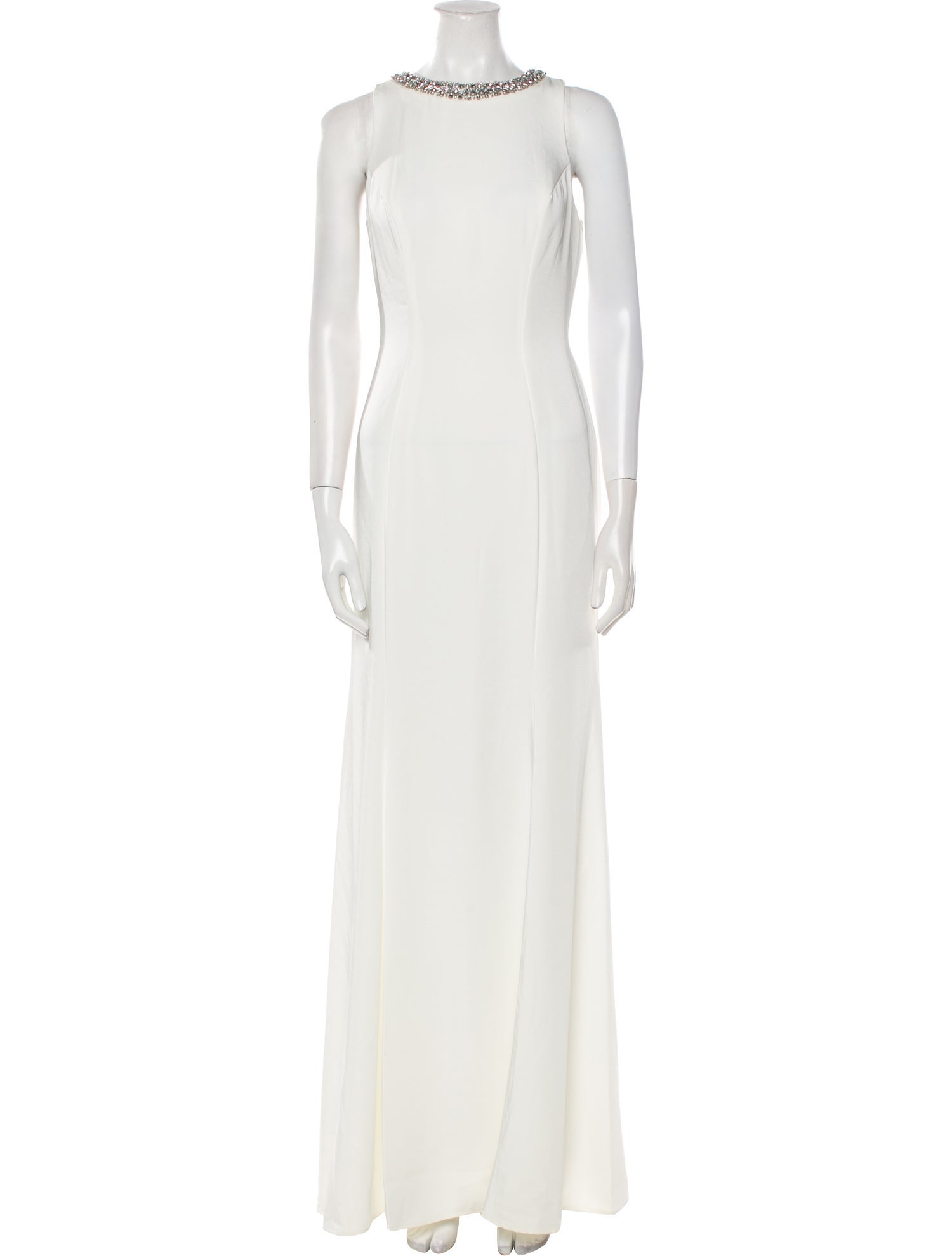 Ieena for Mac Duggal Crew Neck Long Dress w/ Tags