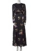 Ieena for Mac Duggal Floral Print Long Dress