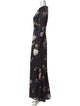 Ieena for Mac Duggal Floral Print Long Dress
