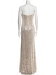 Ieena for Mac Duggal V-Neck Long Dress