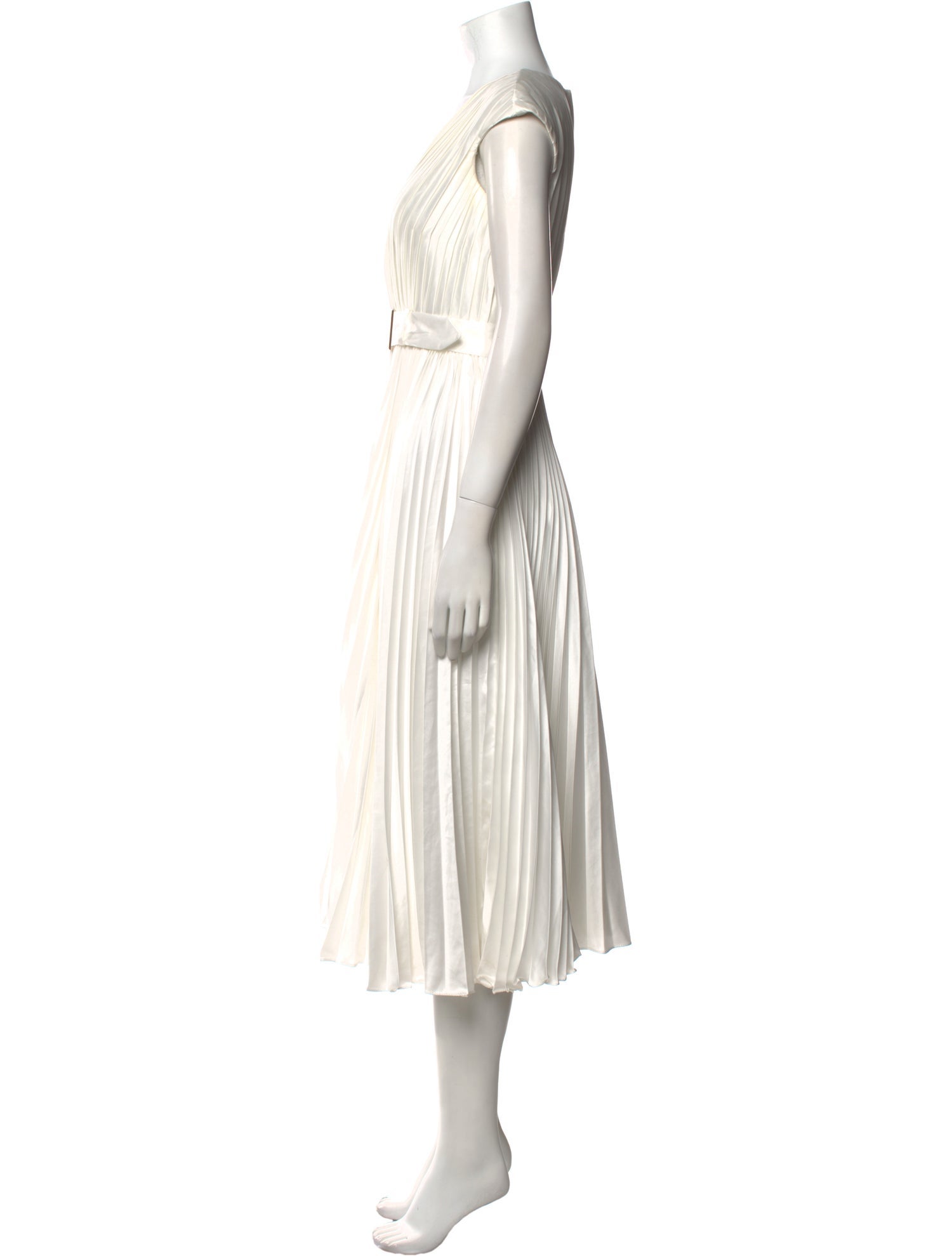 Ieena for Mac Duggal V-Neck Midi Length Dress