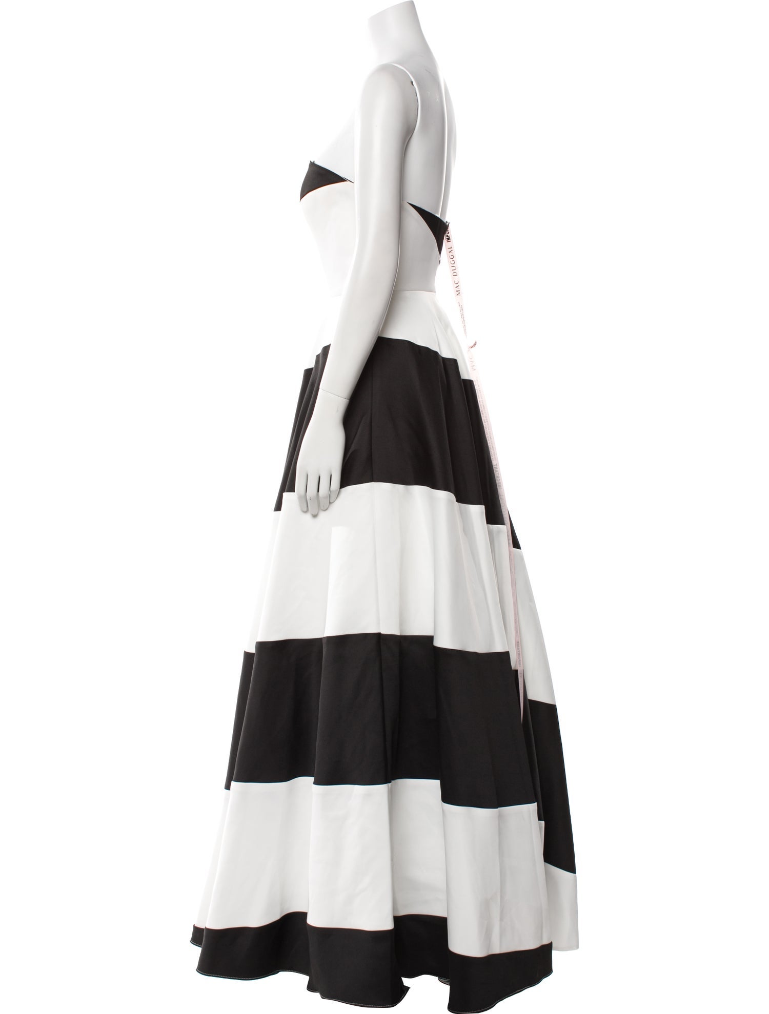 Ieena for Mac Duggal Colorblock Pattern Long Dress