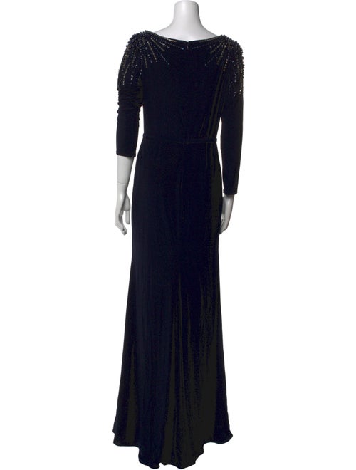 Ieena for Mac Duggal V-Neck Long Dress