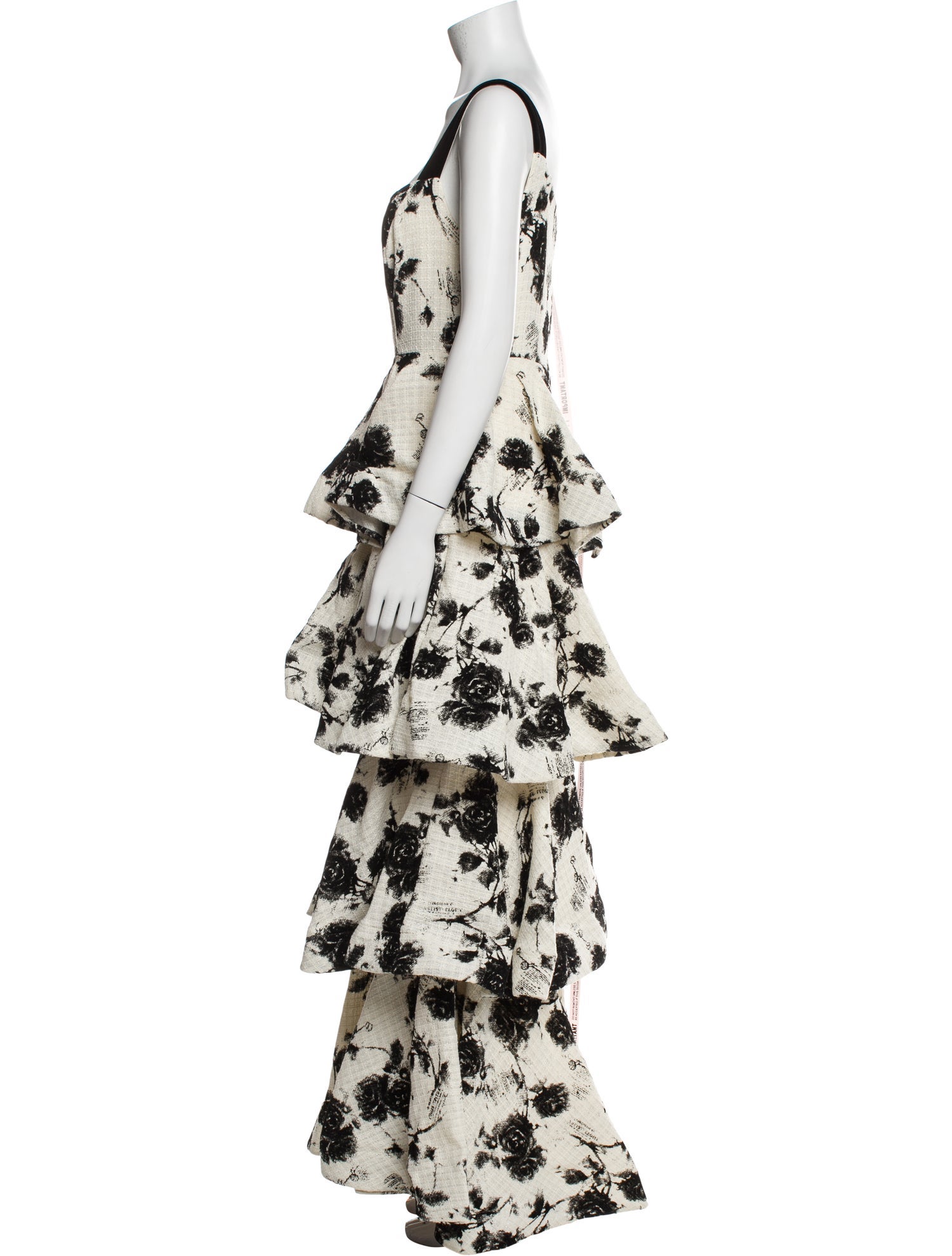 Ieena for Mac Duggal Floral Print Long Dress w/ Tags