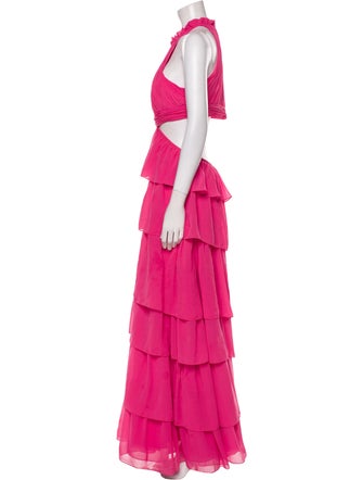 Ieena for Mac Duggal Halterneck Long Dress