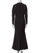 Ieena for Mac Duggal Mock Neck Long Dress