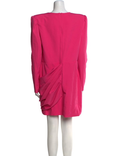 Ieena for Mac Duggal Bateau Neckline Mini Dress