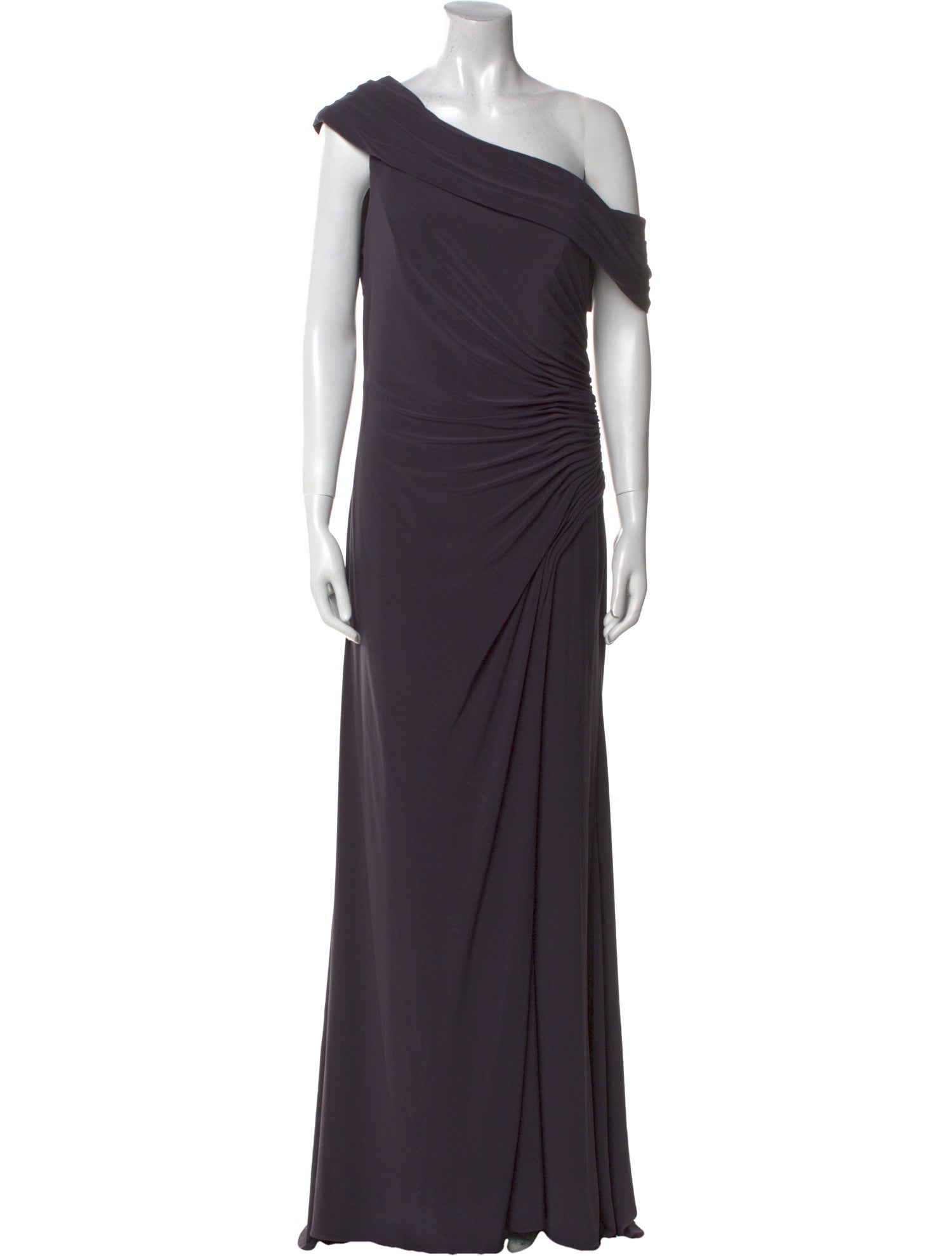 Ieena for Mac Duggal One-Shoulder Long Dress