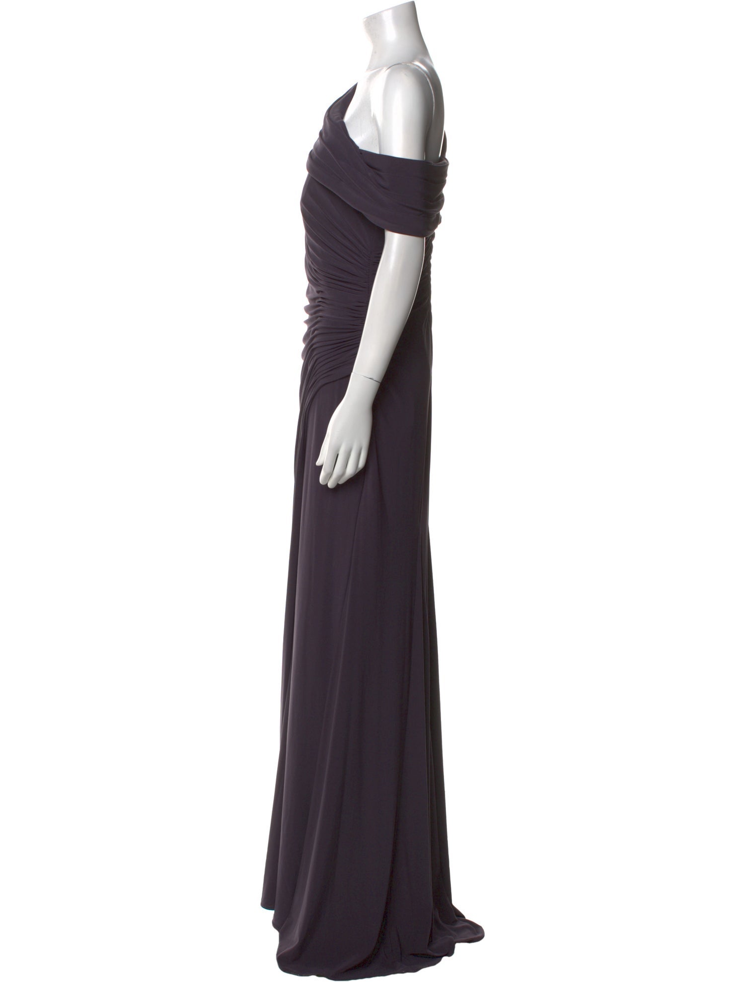 Ieena for Mac Duggal One-Shoulder Long Dress